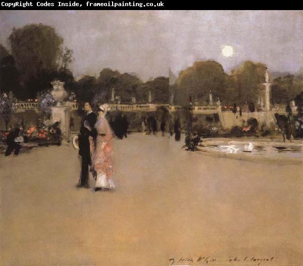 John Singer Sargent The Luxembourg Gardens at Twilight